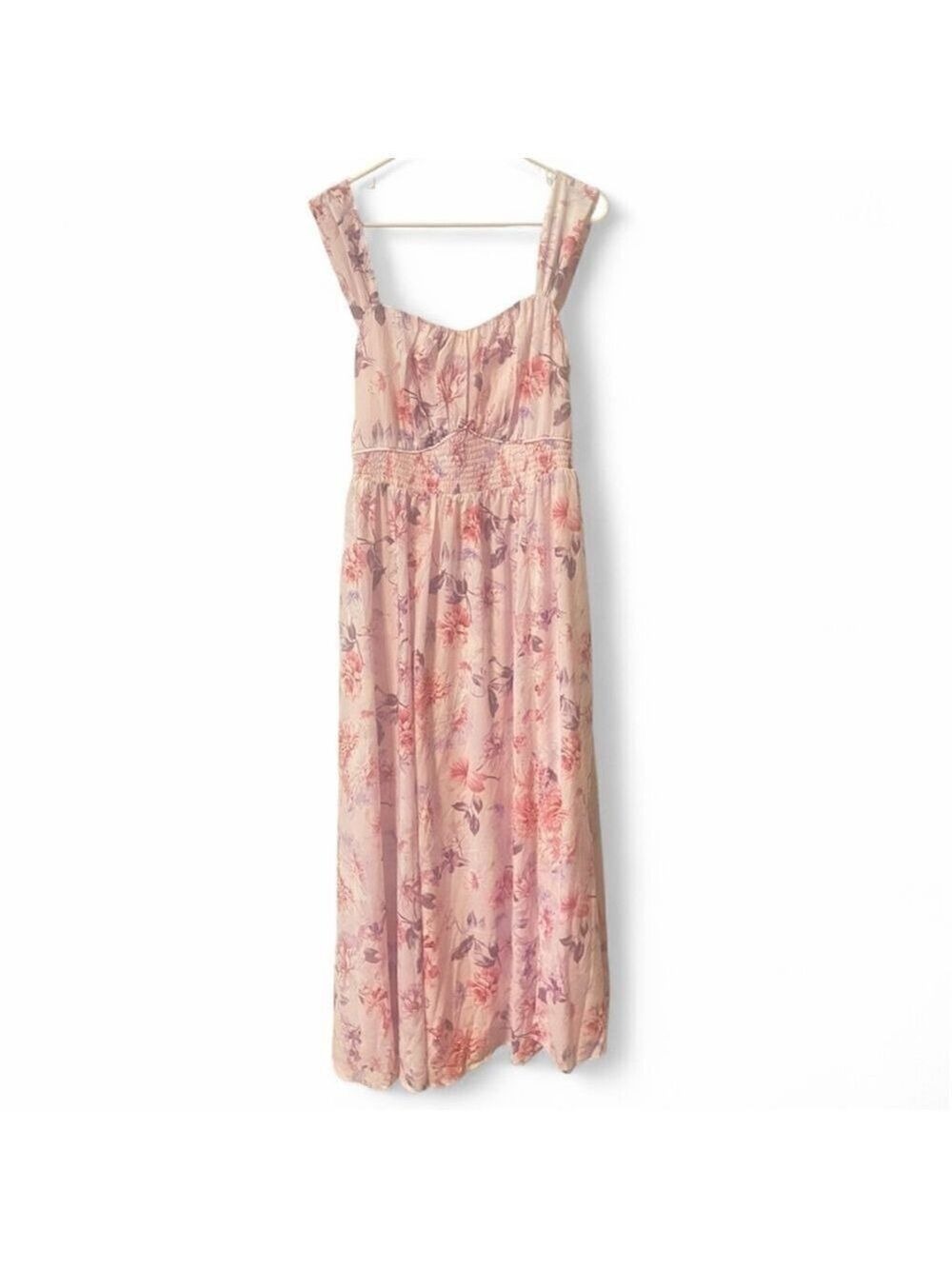 Grace Karin Floral Maxi Dress Pink Purple Extra Large - Picture 3 of 7